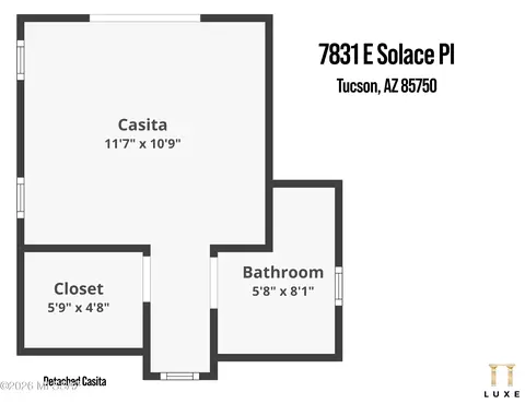 Floorplan - 7831 E Solace Pl, Tucson, AZ 85750 photo 3 of 3