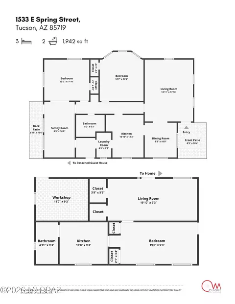 Floorplan - 1533 E Spring St, Tucson, AZ 85719 photo 1 of 1