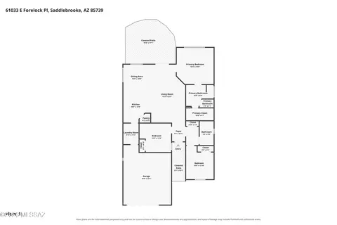 Floorplan - 61033 E Forelock Pl, Tucson, AZ 85739 photo 1 of 1