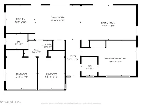 Floorplan - 6735 E Montecito Dr, Tucson, AZ 85710 photo 1 of 2