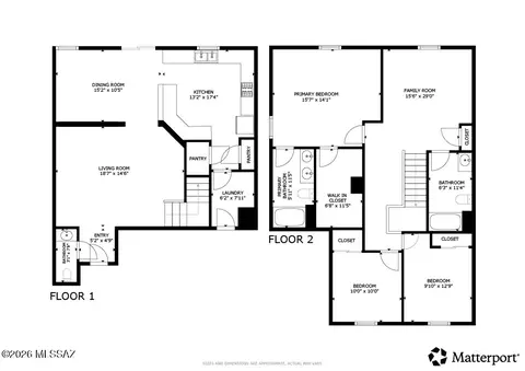 Floorplan - 6218 E Stonechat Dr, Tucson, AZ 85756 photo 1 of 1