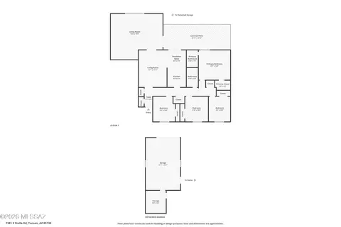 Floorplan - 7381 E Stella Rd, Tucson, AZ 85730 photo 1 of 1