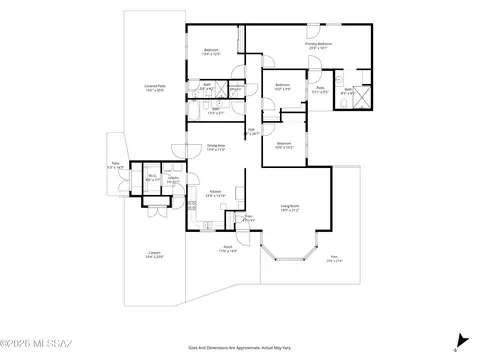 Floorplan - 7324 E Random Ridge Dr, Tucson, AZ 85710 photo 1 of 1
