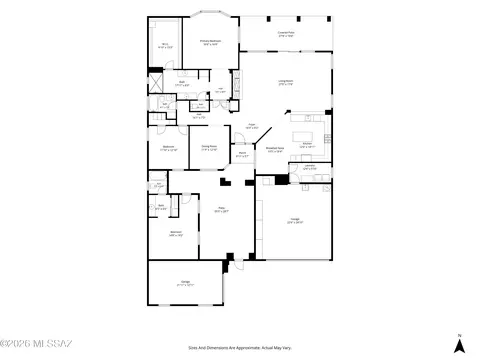 Floorplan - 63330 E Harmony Dr, Tucson, AZ 85739 photo 1 of 2