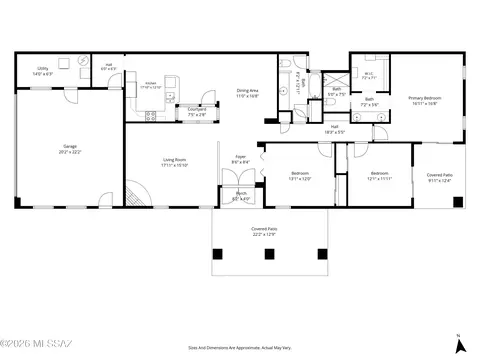 Floorplan - 7357 E Cascada Cir, Tucson, AZ 85715 photo 1 of 1