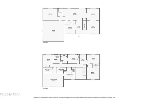 Floorplan - 3730 E Tapia Dr, Vail, AZ 85641 photo 1 of 3