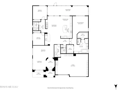 Floorplan - 63333 E Harmony Dr, Tucson, AZ 85739 photo 2 of 2