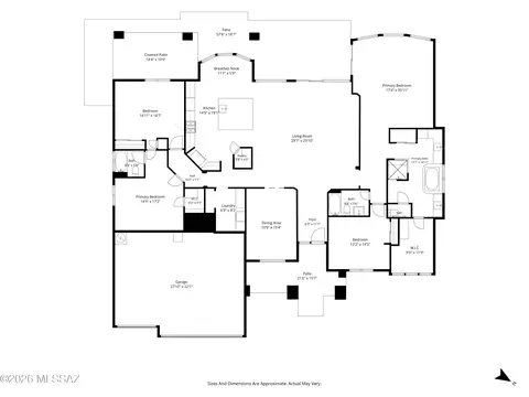 Floorplan - 14348 E Willow Goldfinch Ct, Vail, AZ 85641 photo 1 of 1