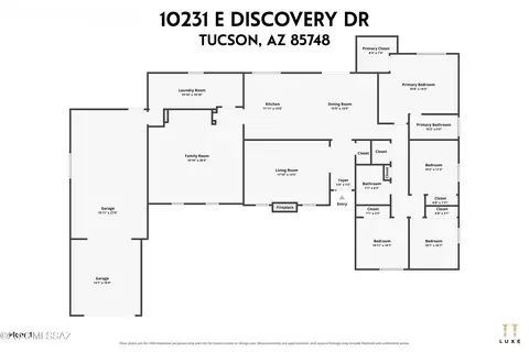 Floorplan - 10231 E Discovery Dr, Tucson, AZ 85748 photo 1 of 2
