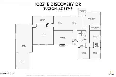 Floorplan - 10231 E Discovery Dr, Tucson, AZ 85748 photo 2 of 2