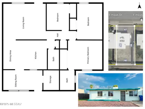 Floorplan - 6730 E Hawk Dr, Tucson, AZ 85730 photo 1 of 1
