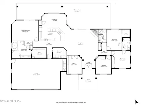 Floorplan - 14561 E Circle Q Ranch Pl, Vail, AZ 85641 photo 1 of 1