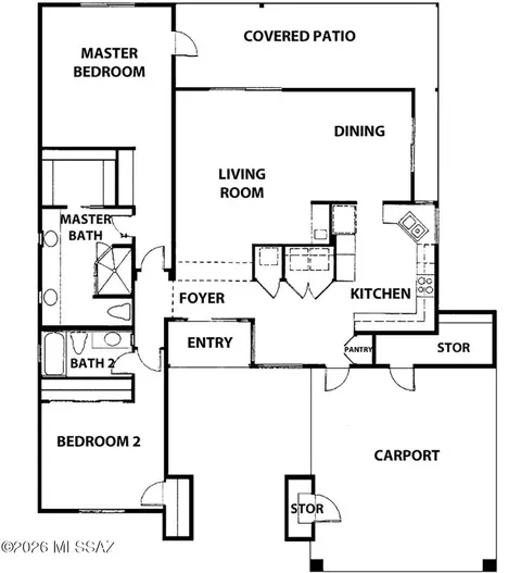 Floorplan - 64269 E Chippewa Ct, Tucson, AZ 85739 photo 1 of 1