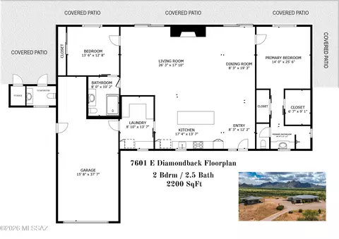 Floorplan - 7601 E Diamondback Rd, Saint David, AZ 85630 photo 1 of 2