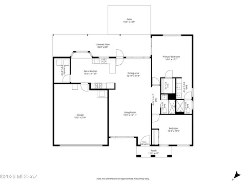 Floorplan - 36161 S Wind Crest Dr, Tucson, AZ 85739 photo 2 of 2