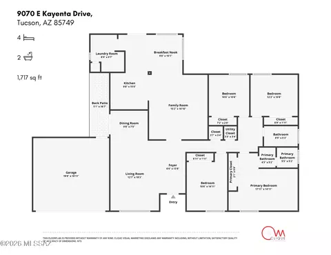 Floorplan - 9070 E Kayenta Dr, Tucson, AZ 85749 photo 1 of 1