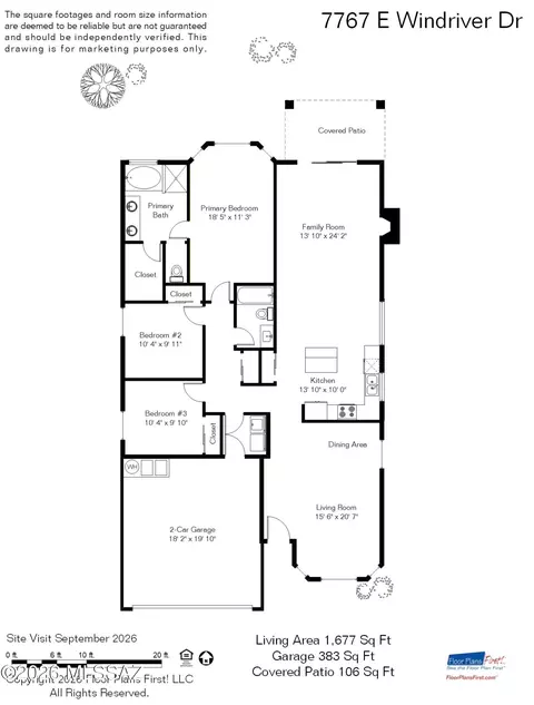 Floorplan - 7767 E Windriver Dr, Tucson, AZ 85750 photo 2 of 2