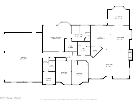 Floorplan - 160 N Sharon Rd, Vail, AZ 85641 photo 2 of 2