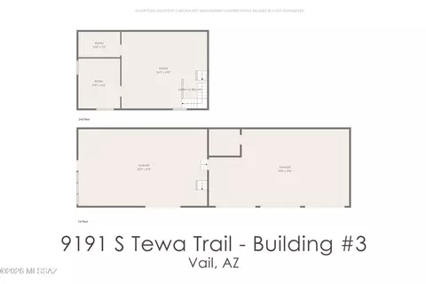 Floorplan - 9191 S Tewa Trl, Vail, AZ 85641 photo 2 of 4