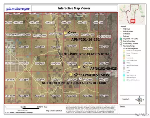 3 E Lots E Burro Creek Crossing Rd, Wikieup, AZ 85360