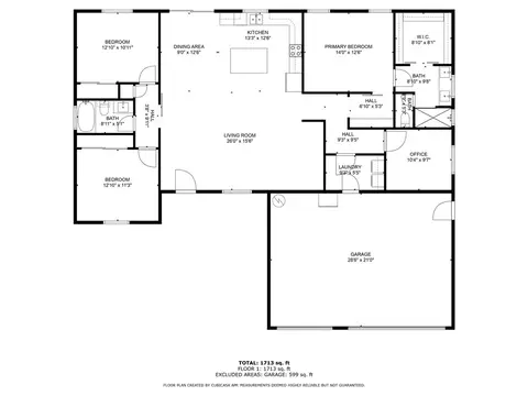 Floorplan - 7790 E Oxbow Dr, Kingman, AZ 86401 photo 1 of 1