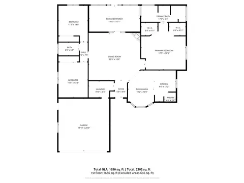 Floorplan - 7560 E Cayuse Dr, Kingman, AZ 86401 photo 1 of 1