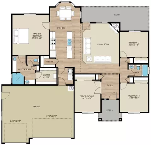 Floorplan - 3379 Rusty Spur Ave, Kingman, AZ 86409 photo 2 of 2