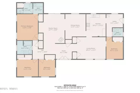 Floorplan - 1720 E Becker Lane Loop, Springerville, AZ 85938 photo 1 of 2