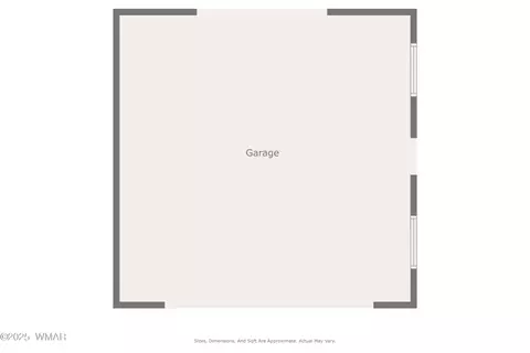Floorplan - 2728 Bain Trl, Overgaard, AZ 85933 photo 3 of 4