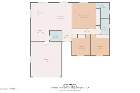 Floorplan - 132 W 3rd Ave, Eagar, AZ 85925 photo 1 of 2