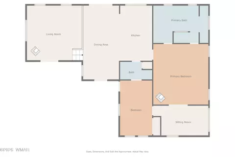 Floorplan - 2891 Antelope Trl, Overgaard, AZ 85933 photo 1 of 2