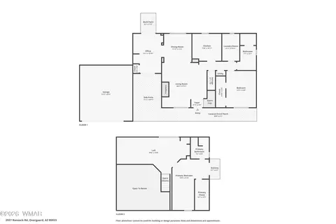 Floorplan - 2937 Ransack Rd, Overgaard, AZ 85933 photo 2 of 2