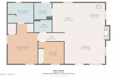Floorplan - 1992 Red Deer Run, Overgaard, AZ 85933 photo 1 of 2