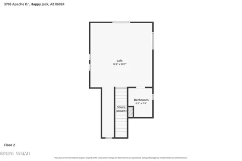 Floorplan - 3705 Apache Dr, Happy Jack, AZ 86024 photo 4 of 4