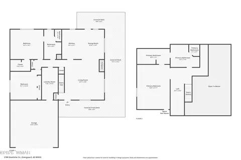 Floorplan - 2789 Doolittle Cir, Overgaard, AZ 85933 photo 2 of 2