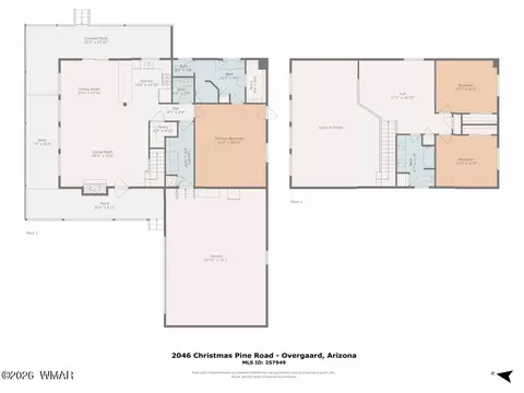 Floorplan - 2046 Christmas Pine Rd, Overgaard, AZ 85933 photo 1 of 6