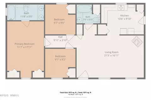 Floorplan - 1825 E Aztec Ave, Eagar, AZ 85925 photo 1 of 1