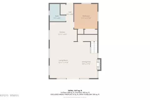 Floorplan - 2746 Skyhawk Dr, Overgaard, AZ 85933 photo 1 of 6