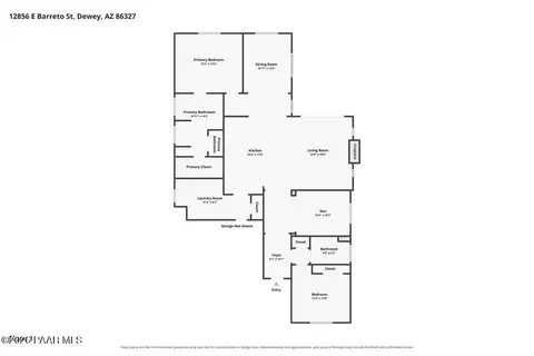 Floorplan - 12856 E Barreto St, Dewey, AZ 86327 photo 1 of 1