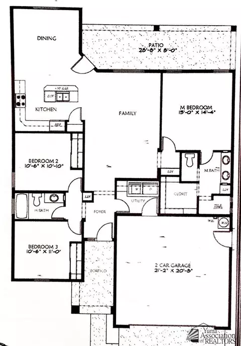 Floorplan - 8395 E 34 Pl, Yuma, AZ 85365 photo 1 of 1