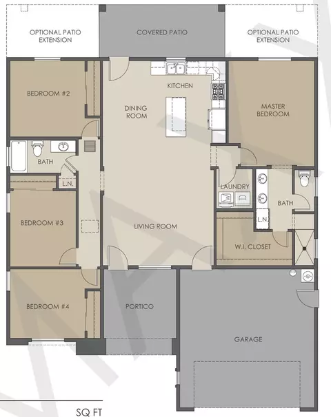 Floorplan - 712 E 12 Pl, Somerton, AZ 85350 photo 1 of 1