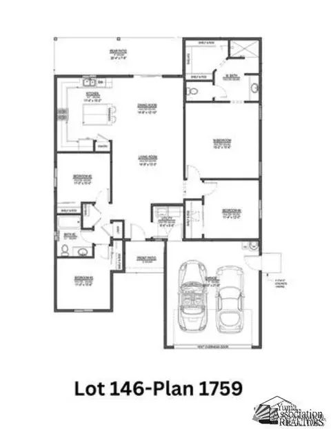 Floorplan - 11671 E 33 Way, Yuma, AZ 85367 photo 1 of 2