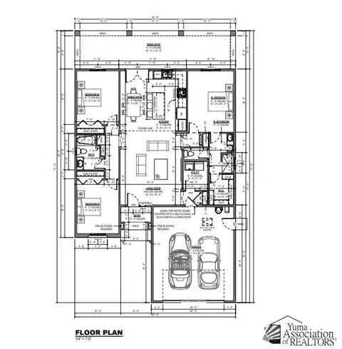 Floorplan - 10535 E 45 Ln, Yuma, AZ 85367 photo 1 of 1