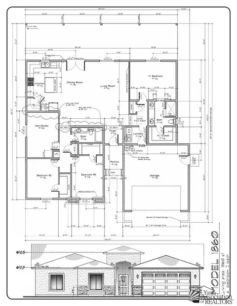Floorplan - 13142 E 54 Dr, Yuma, AZ 85367 photo 1 of 2