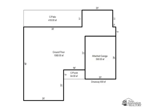 Floorplan - 711 E 26 Pl, Yuma, AZ 85365 photo 1 of 1