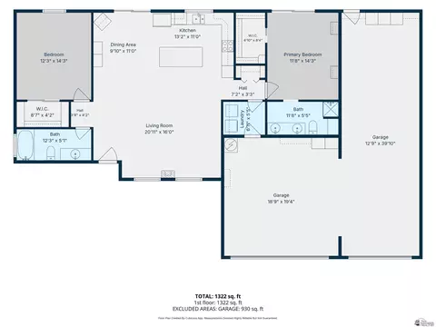 Floorplan - 14144 E 48 Dr, Yuma, AZ 85367 photo 1 of 1