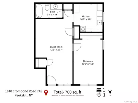 Floorplan - 1840 Crompond Rd #7A8, Peekskill, NY 10566 photo 1 of 1