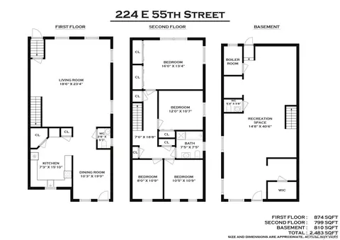 Floorplan - 224 E 55th St, Brooklyn, NY 11203 photo 1 of 1
