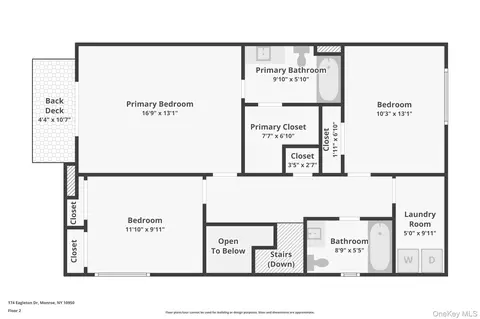 Floorplan - 174 Eagleton Dr, Monroe, NY 10950 photo 2 of 2