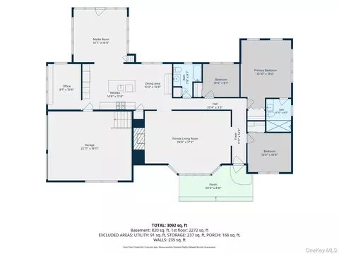 Floorplan - 383 Munsell Rd, Brookhaven, NY 11772 photo 2 of 3